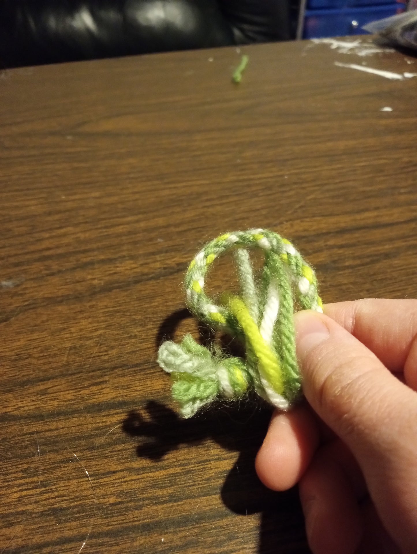 Green Yarn Bracelet