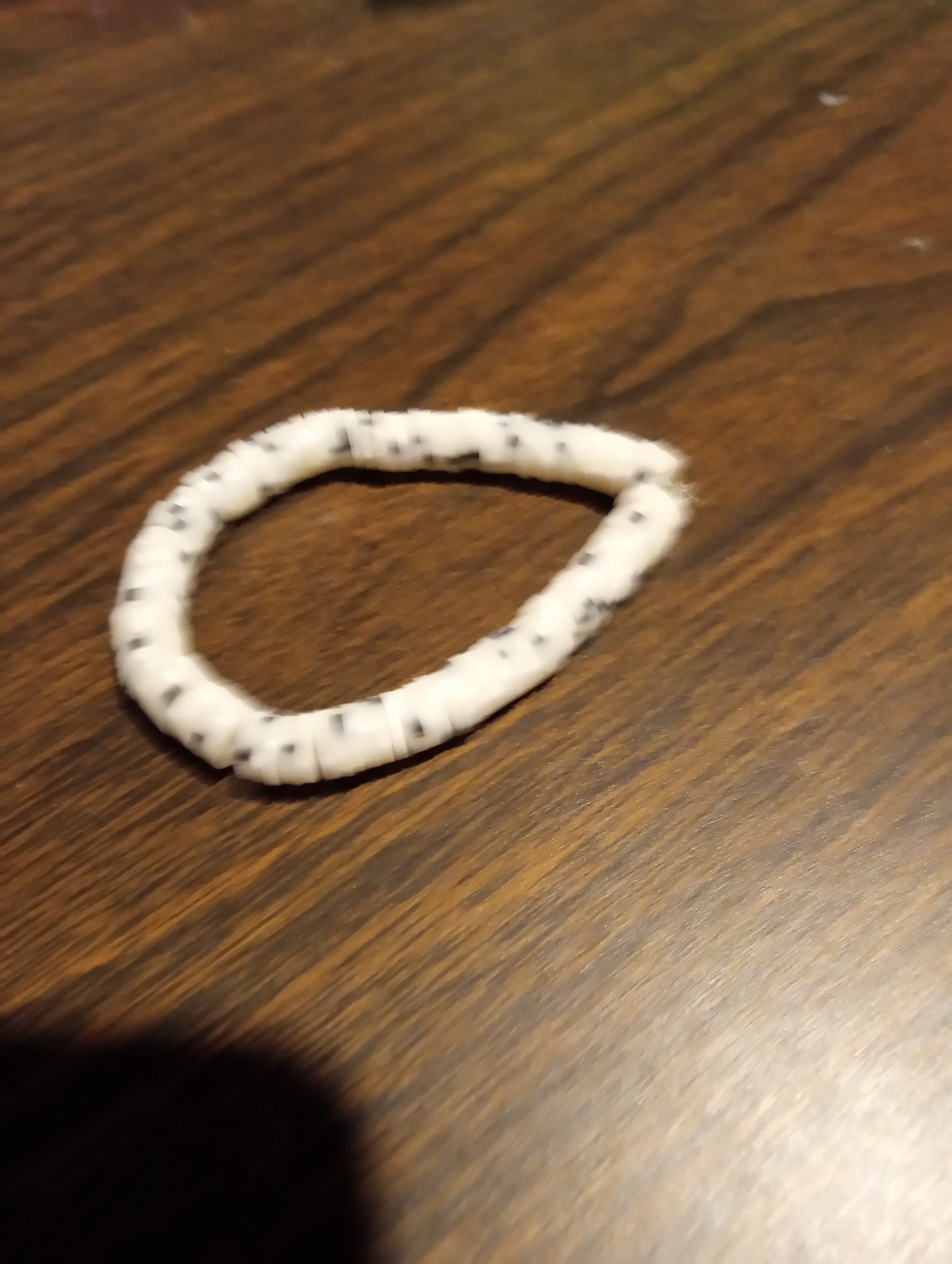 Black And White Clay Bracelet