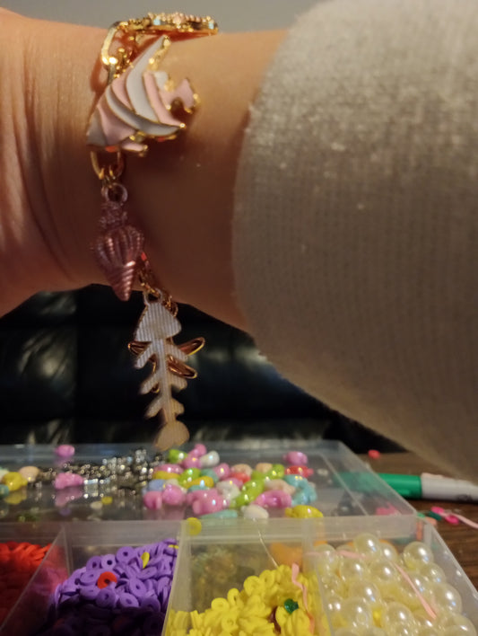 Pink Charm Bracelet