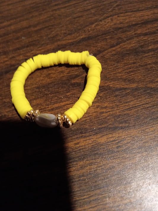 Yellow Pearl Summer Bracelet