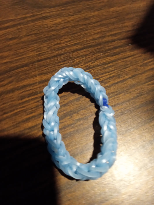 Light Blue Rubber Band Bracelet